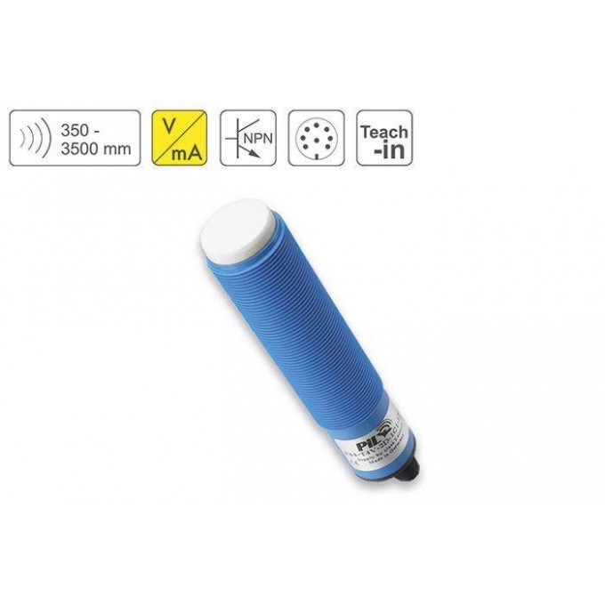 PIL P44-350-M30-UI2N-CM12 Ультразвуковой датчик расстояния до 3500 mm Расстояние восприятия PIL SENSOREN 18789