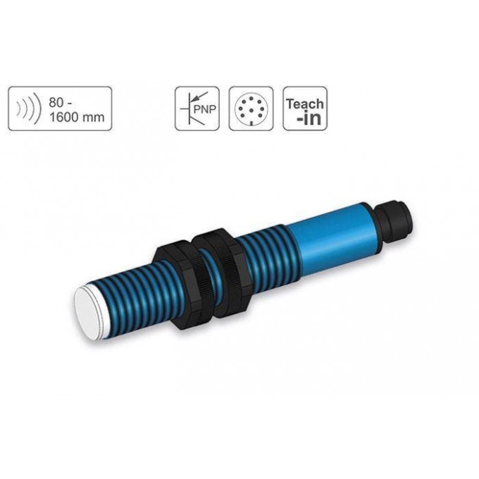 PIL P49-160-M18-PNO-CM12 OEM Ультразвуковой датчик расстояния до 1600 mm Расстояние восприятия PIL SENSOREN 18826