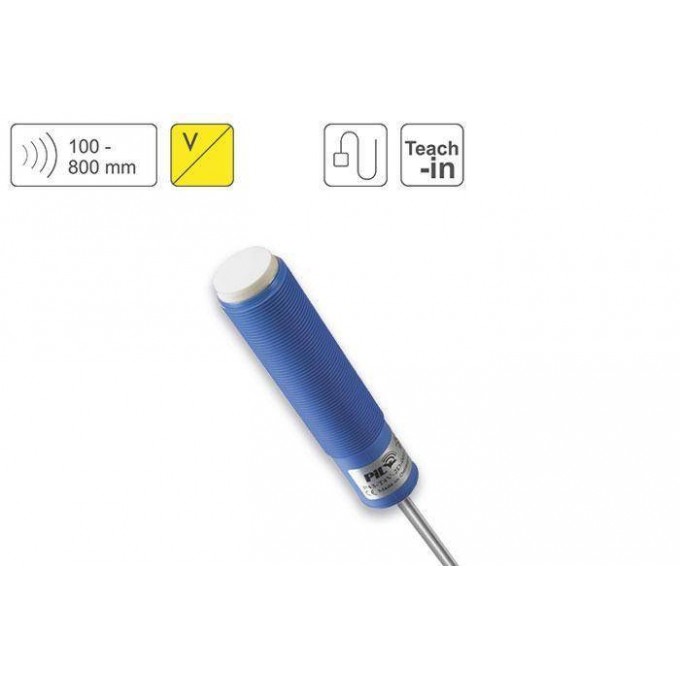 PIL P43-80-M18-PBT-U-2m Ультразвуковой датчик расстояния до 800 mm Расстояние восприятия PIL SENSOREN 414909