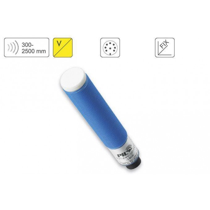 PIL P47-250-M30-U-CM12 Ультразвуковой датчик расстояния до 2500 mm Расстояние восприятия PIL SENSOREN 414952